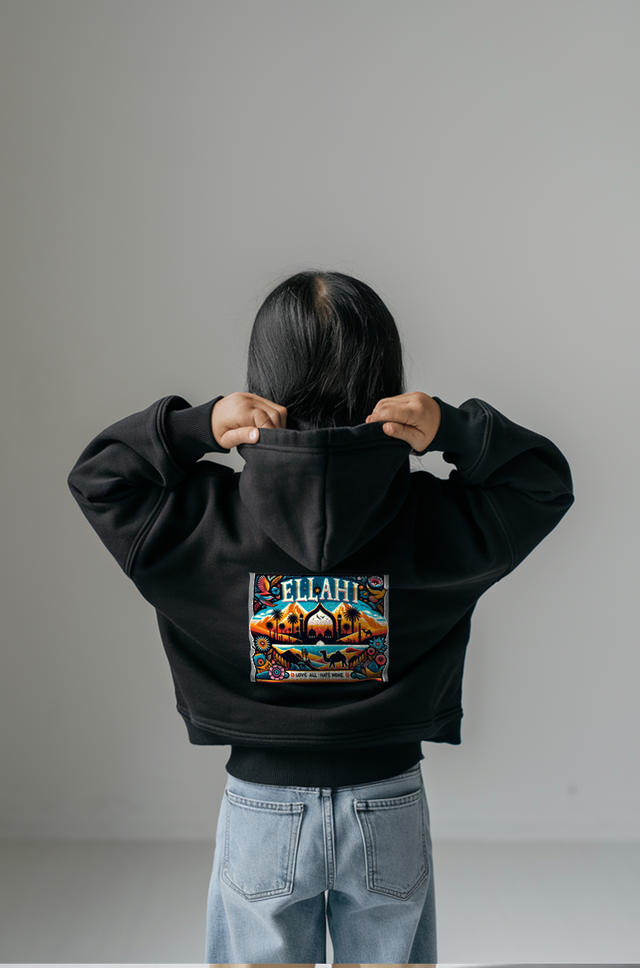 Youth’s Oversized Black Hoodie