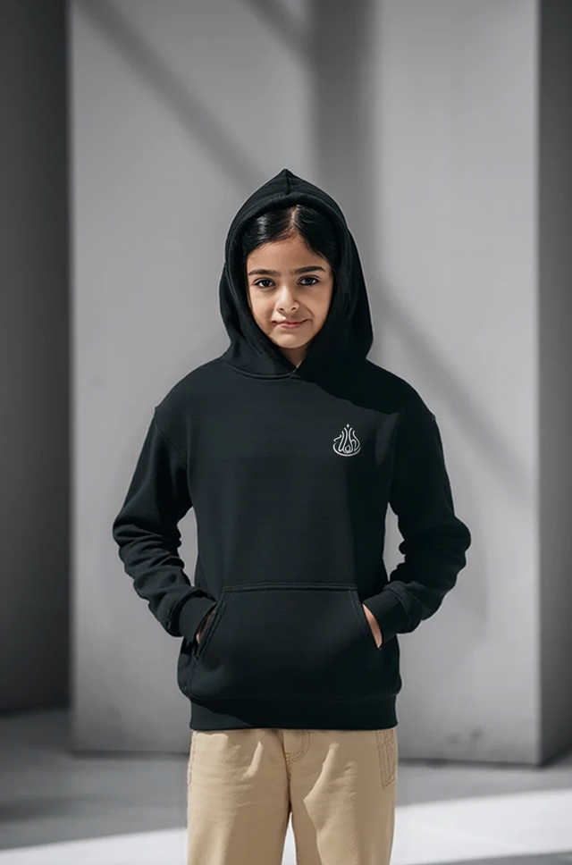 Youth’s Oversized Black Hoodie